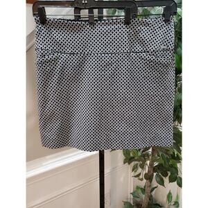 S.C. &Co. Women's Black & White Rayon Comfort Straight Mini Skirt Size 2X-Large